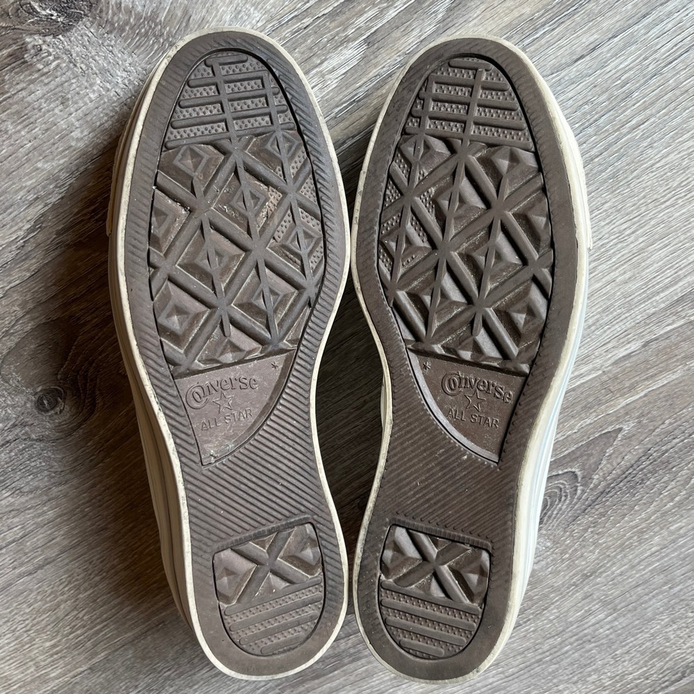Converse All Star Tan Ox Leather Platform Sneaker Women 7 UK 5 EU 37.5‎ - Picture 8 of 9